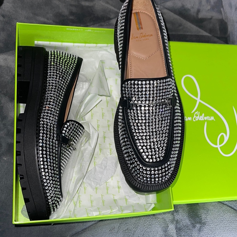 Sam Edelman - Laurs Glitz Loafers in black